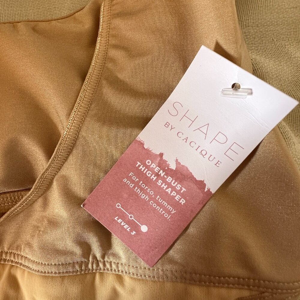NWT Plus Size Contouring Open-Bust Bodysuit - Picture 6 of 11